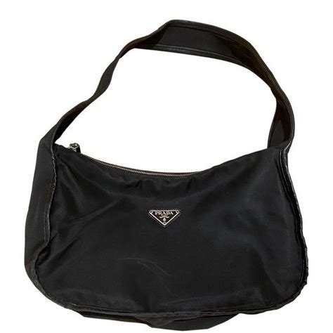 prada ensemble textured-leather shoulder bag|Prada vintage nylon shoulder bag.